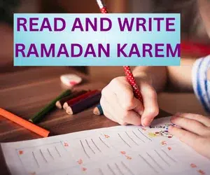 READ AND WRITE RAMADAN KAREEM